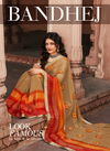 Mintorsi Bandhej Exclusive Satin lace Latest Fancy Designer Festive Wear Heavy Georgette Sarees Collectiion